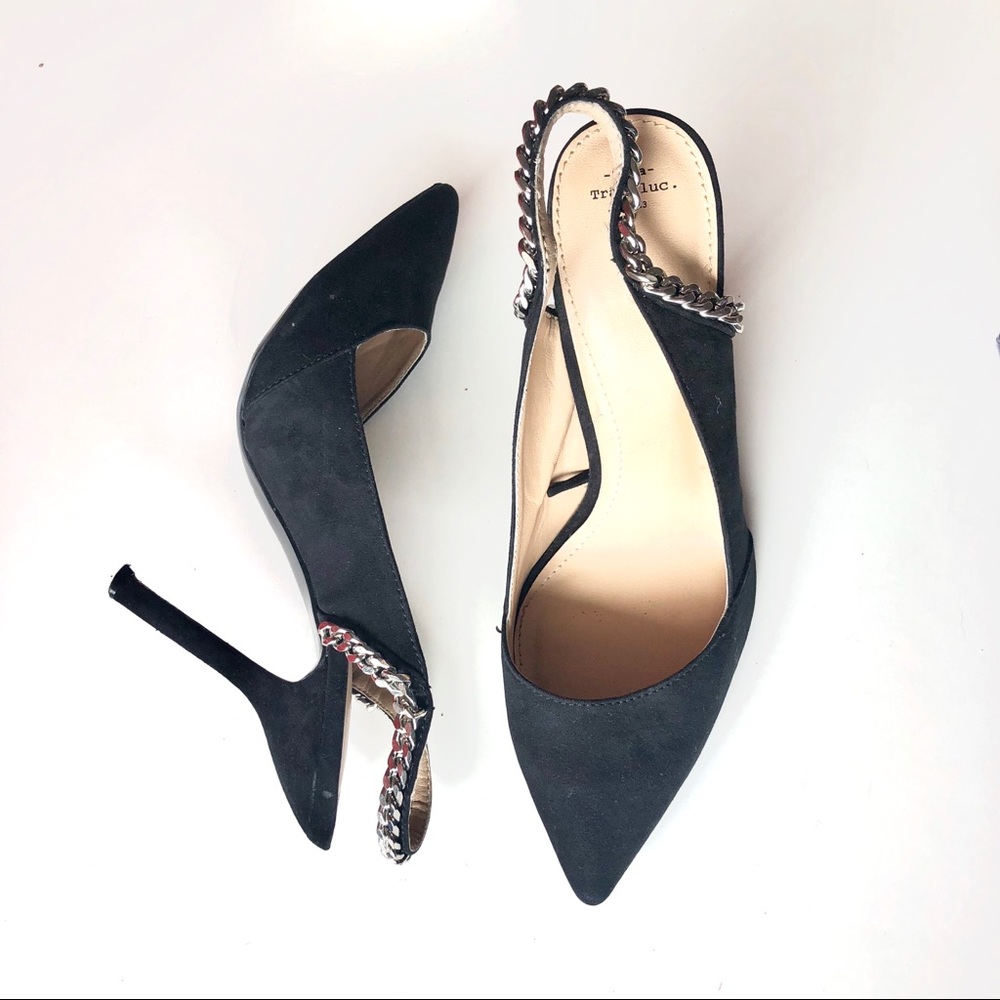 Zara black pointy toe heels